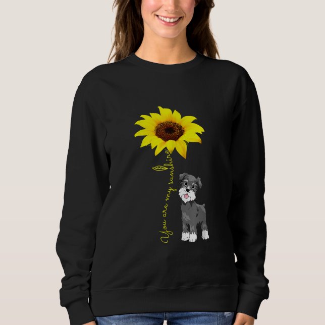 Schnauzer är min solros Schnauzer Mamma T Shirt (Framsida)