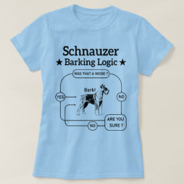Schnauzer Barking Logic Coola Hund Djurälskare Sar T Shirt