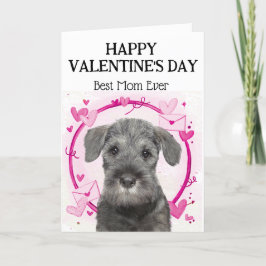 Schnauzer Best Mamma Anpassningsbar Valentines day Helgkort