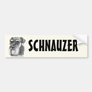 Schnauzer Bildekal