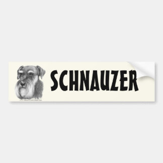 Schnauzer Bildekal