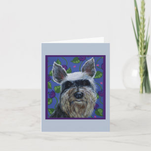 Schnauzer Blank Note-kort Kort