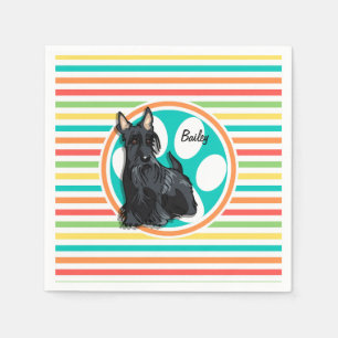 Schnauzer, Bright Rainbow Rand Pappersservett