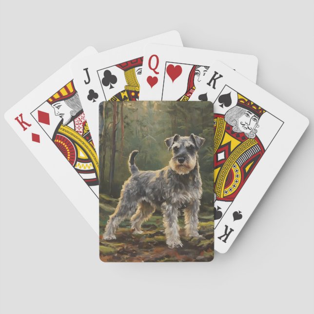 Schnauzer  casinokort (Baksidan)