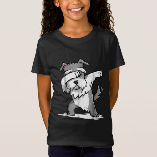 Schnauzer Cute Dabbing Funny Dab Dance Gift T Shirt
