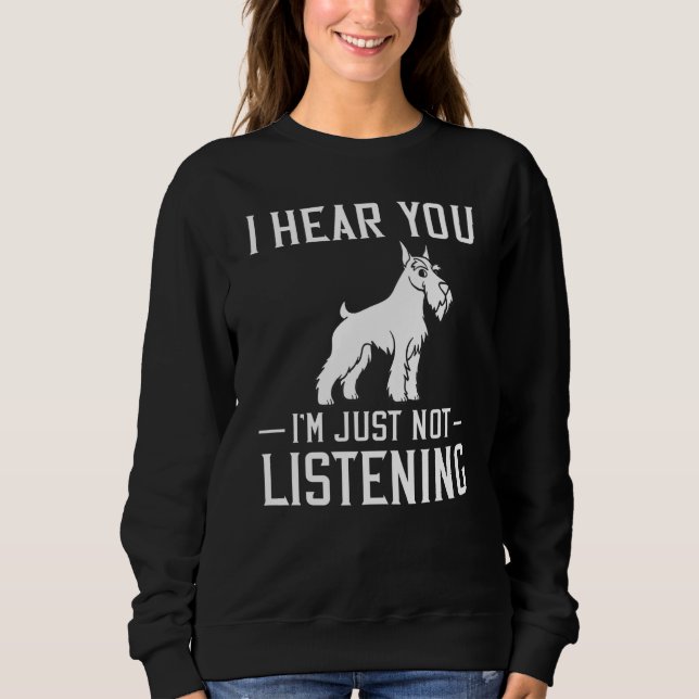 Schnauzer Dog Puppies Owner T Shirt (Framsida)
