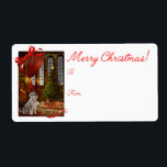 Schnauzer-etiketter för julgåva fraktsedel<br><div class="desc">De här julklapparna är en perfekt som passar vår julklapp.</div>