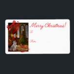 Schnauzer-etiketter för julgåva fraktsedel<br><div class="desc">De här julklapparna är en perfekt som passar vår julklapp.</div>