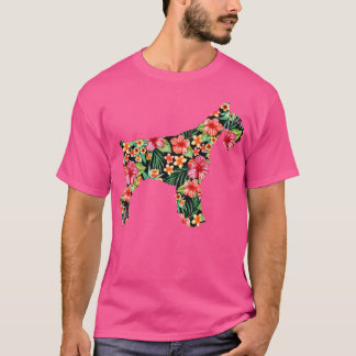 Schnauzer Flower för manar Women Boys Girls Kids H T Shirt