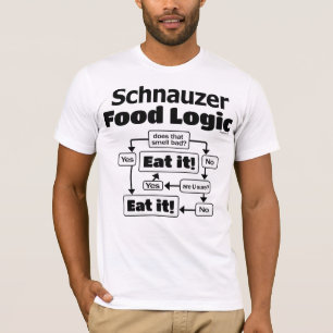 Schnauzer Food Logic T Shirt