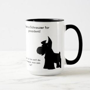 Schnauzer för president mugg