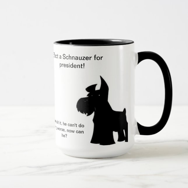 Schnauzer för president mugg (Höger)