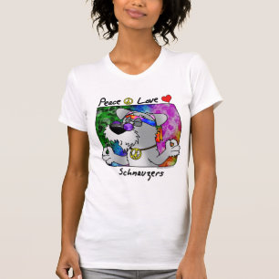 Schnauzer för tecknadfredkärlek t shirt