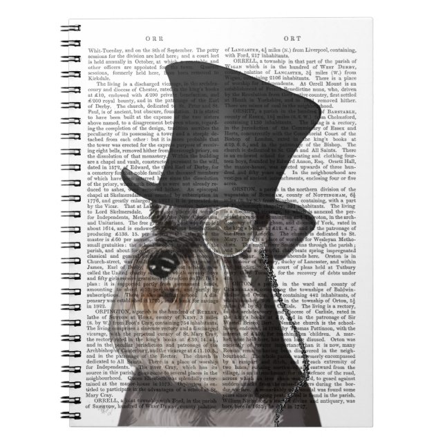 Schnauzer, Formal Hound and Hat Anteckningsbok (Framsidan)