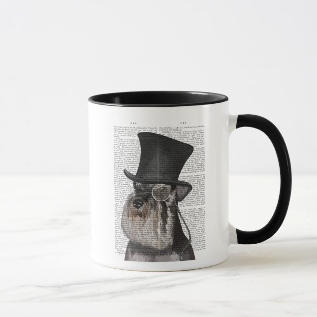 Schnauzer, Formal Hound and Hat Mugg (Höger)