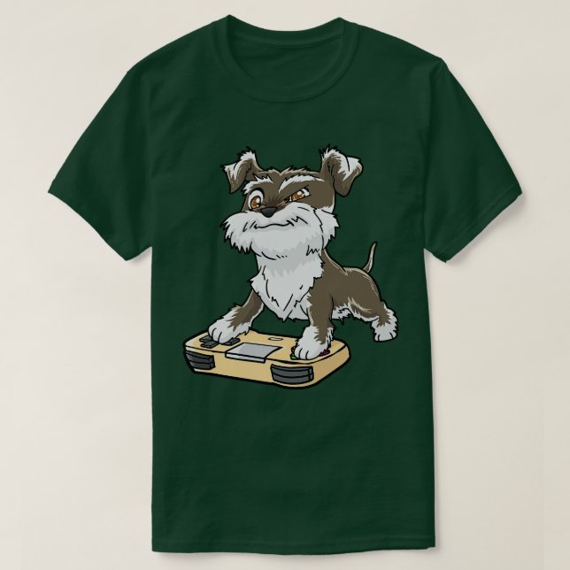 Schnauzer Gamepad Gaming Kawaii T Shirt (Design framsida)
