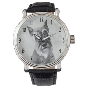 Schnauzer (Giant) - Cute Original Hund Art Armbandsur