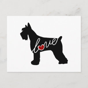 Schnauzer / Giant Schnauzer kärlek Vykort