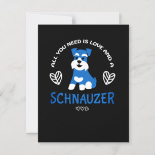 Schnauzer Gift är bara Kärlek och en schnauze Inbjudningar