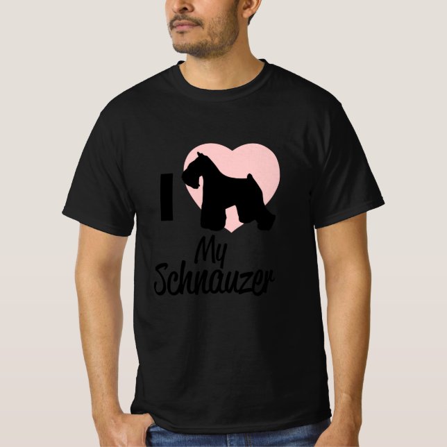 Schnauzer Gift T Shirt (Framsida)