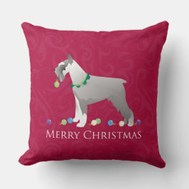 Schnauzer God jul Design Kudde