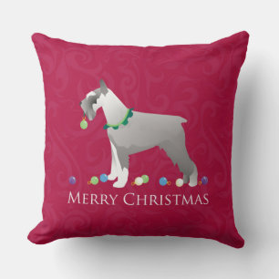 Schnauzer God jul Design Kudde