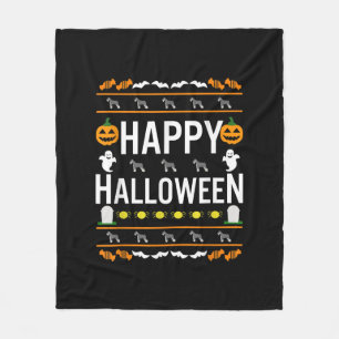 Schnauzer Halloween Lazy Ugly Costume Hund T-Shirt Fleecefilt