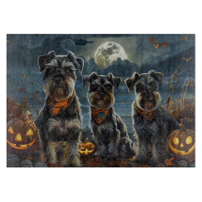 Schnauzer Halloween Spooky (Framsidan)