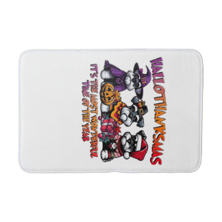 Schnauzer Halloween Thanksgiving Christmas Classic Badrumsmatta