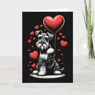 Schnauzer hund Alla hjärtans dag hundägare Alla hj Kort