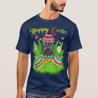 Schnauzer Hund älskare Blommigt Påskägg Funny Schn T Shirt