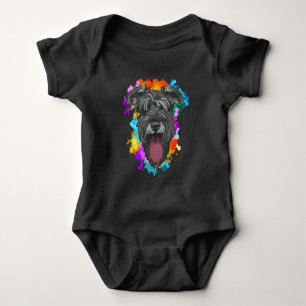 Schnauzer Hund älskare färgad valp T Shirt