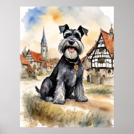 Schnauzer - Hund Art Print Poster