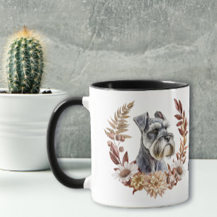 Schnauzer Hund Autumn Wandeans Mugg