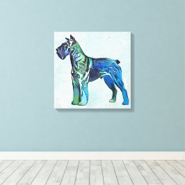 Schnauzer hund canvastryck