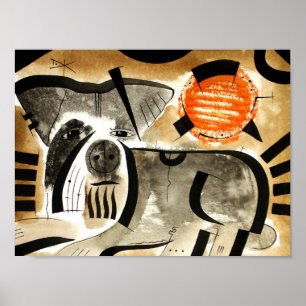 Schnauzer hund dk_2005aug8e poster