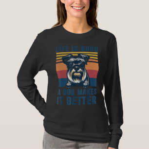 Schnauzer Hund Funny Schnauzer Hund Mamma Manar Wo T Shirt
