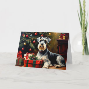 Schnauzer Hund jul Kort