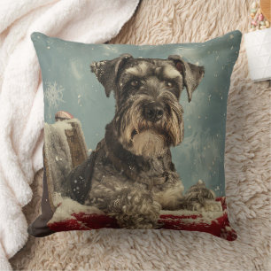Schnauzer Hund julafton Kudde