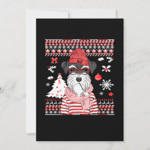 Schnauzer Hund julgåva Tack Kort
