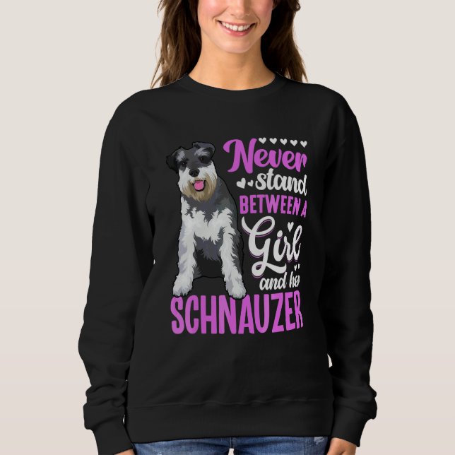 Schnauzer hund kläder Schnauzer ägare T Shirt (Framsida)