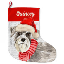 Schnauzer Hund med Namn Woof Background