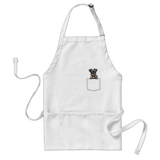 Schnauzer Hund Pocket Apron Förkläde