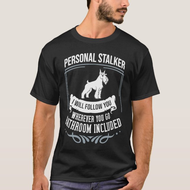 Schnauzer Hund Puppies Owner Älskare 2 T Shirt (Framsida)
