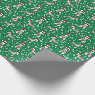 Schnauzer Hund Santa Tassar Cute Jul Presentpapper