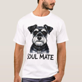 Schnauzer hund själkamrat t shirt