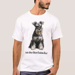 Schnauzer Hund Skapa Din Egen Anpassad Text T Shirt