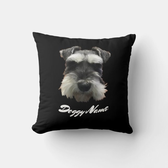 Schnauzer-Hund Skapar din egen Kudde (Framsida)