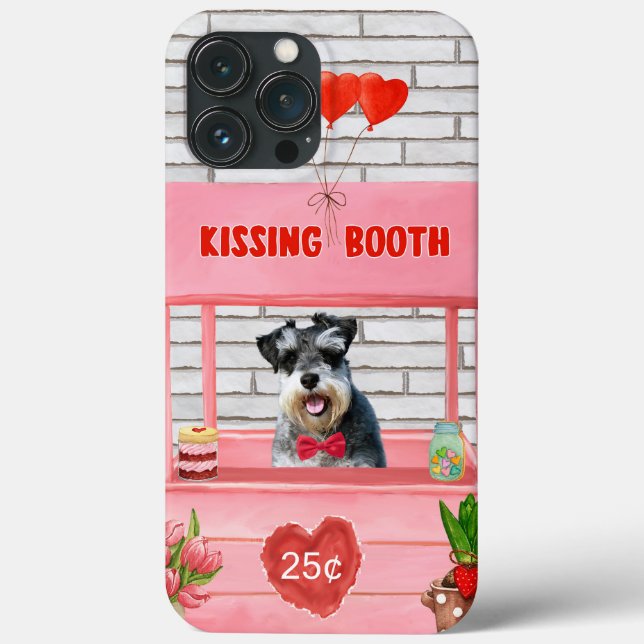 Schnauzer Hund Valentine Day Kissing Booth (Baksida)