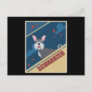 Schnauzer Hundägare Schnauzers Vykort